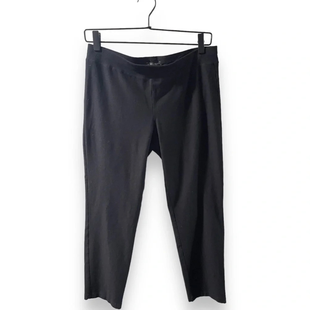 Eileen Fisher Black Straight Leg Pants, Size Small, Excellent Condition.